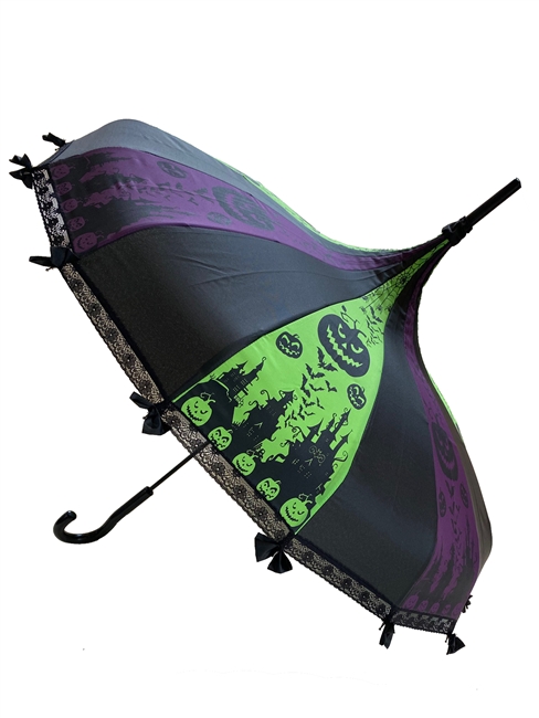 Hilarys Vanity Umbrella Halloween Purple And Green 